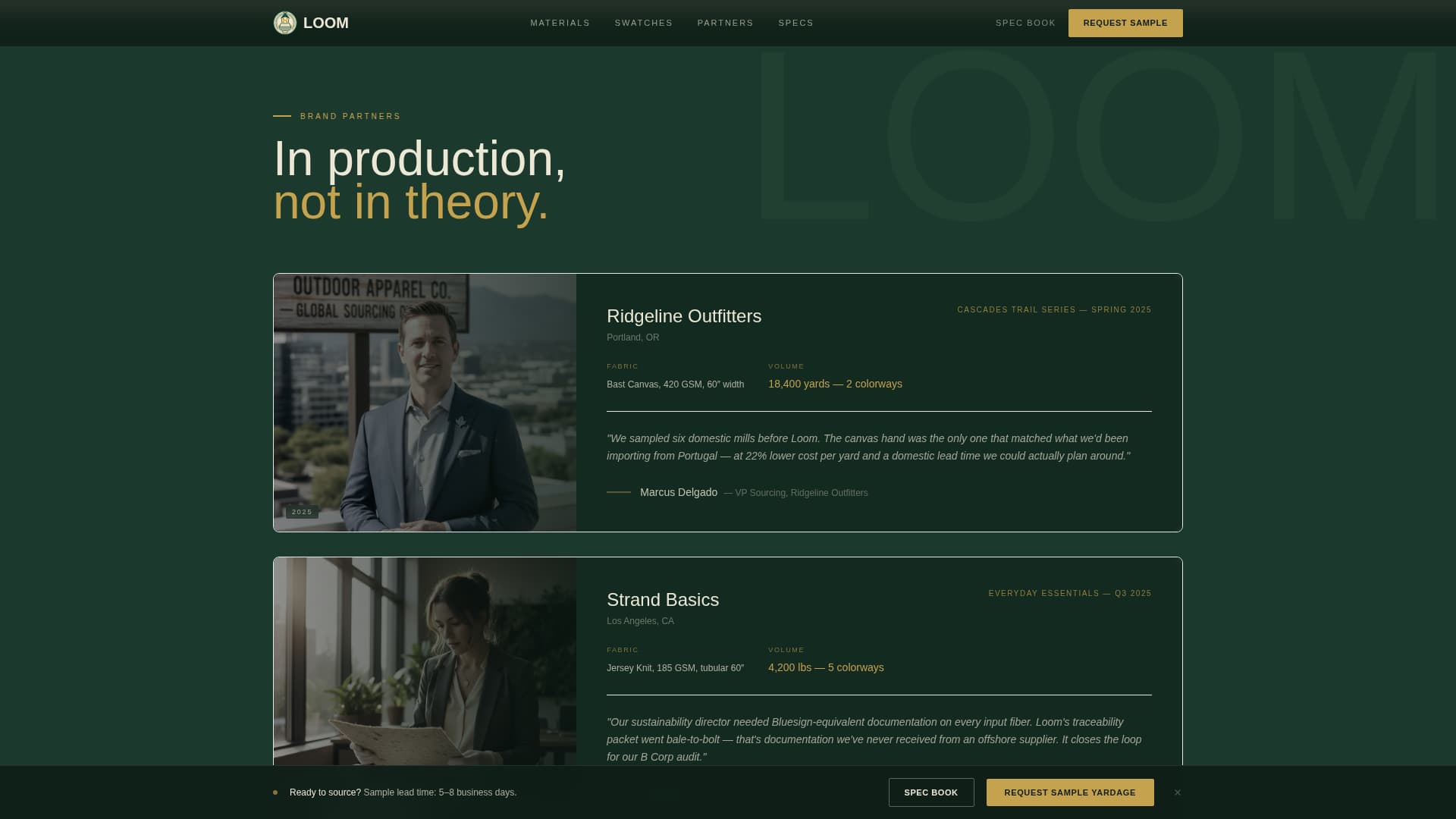 Cannabis Industry Services Portfolio & Case Study Website Template