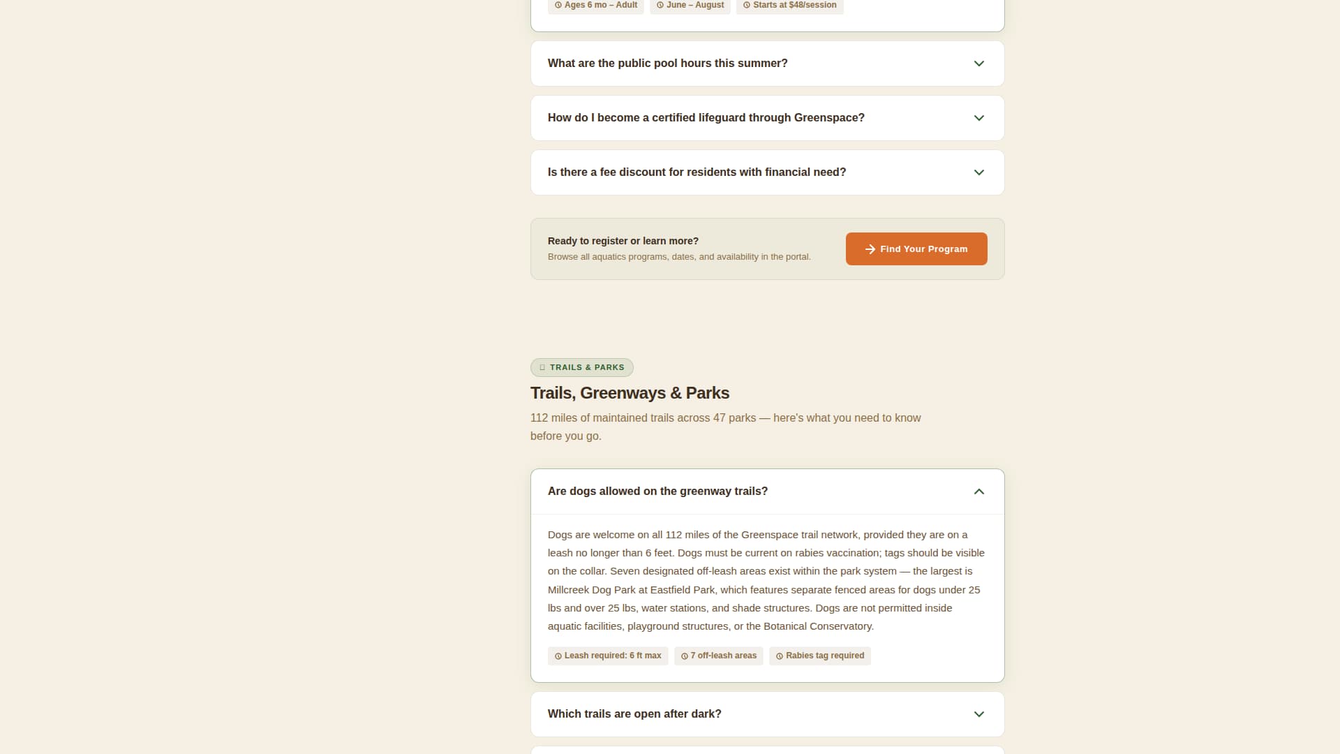 Greenspace - Trusted Parks Landing Page Template