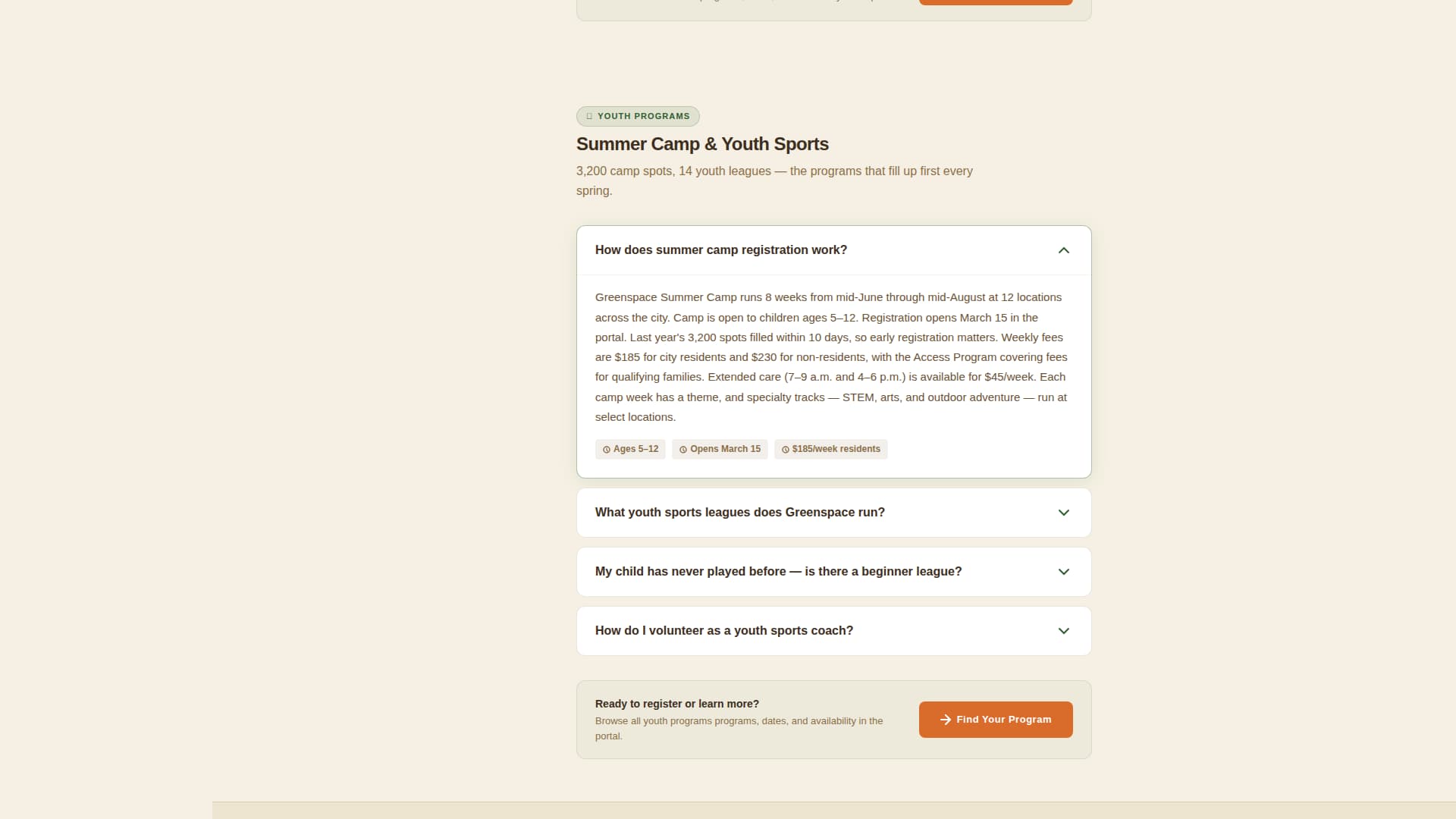 Greenspace - Trusted Parks Landing Page Template