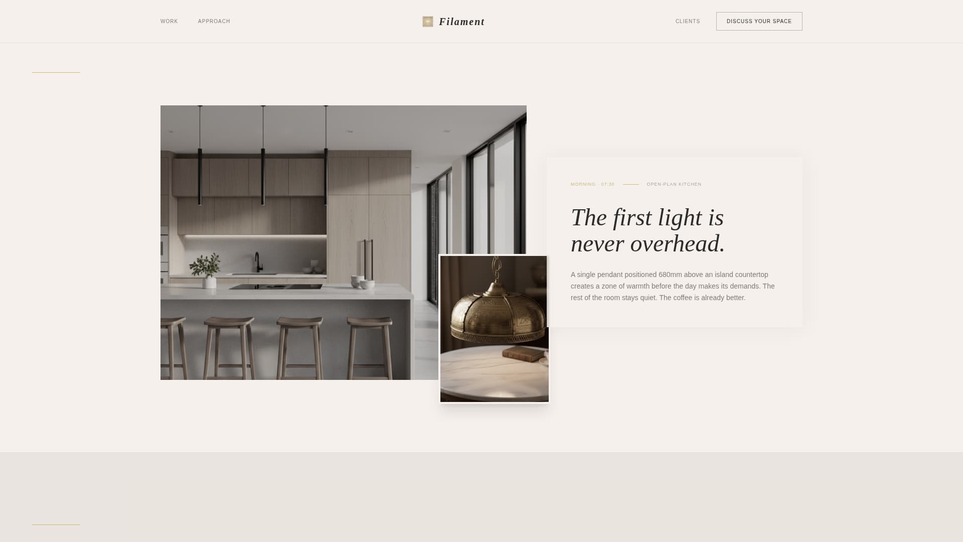 Filament — Radiant Smart Lighting Landing Page Template