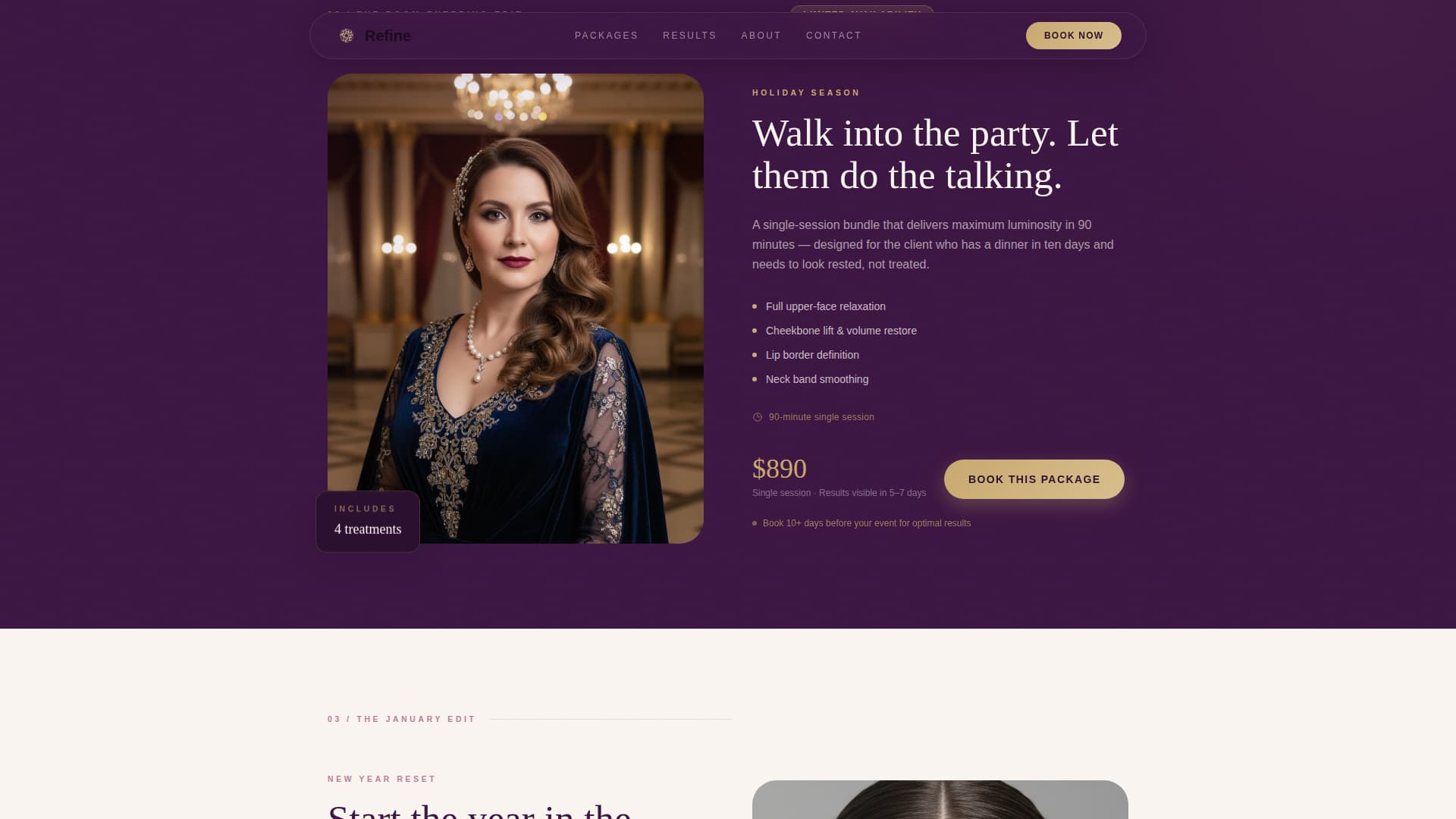 Skincare & Derma Clinic Specialist Booking Website Template