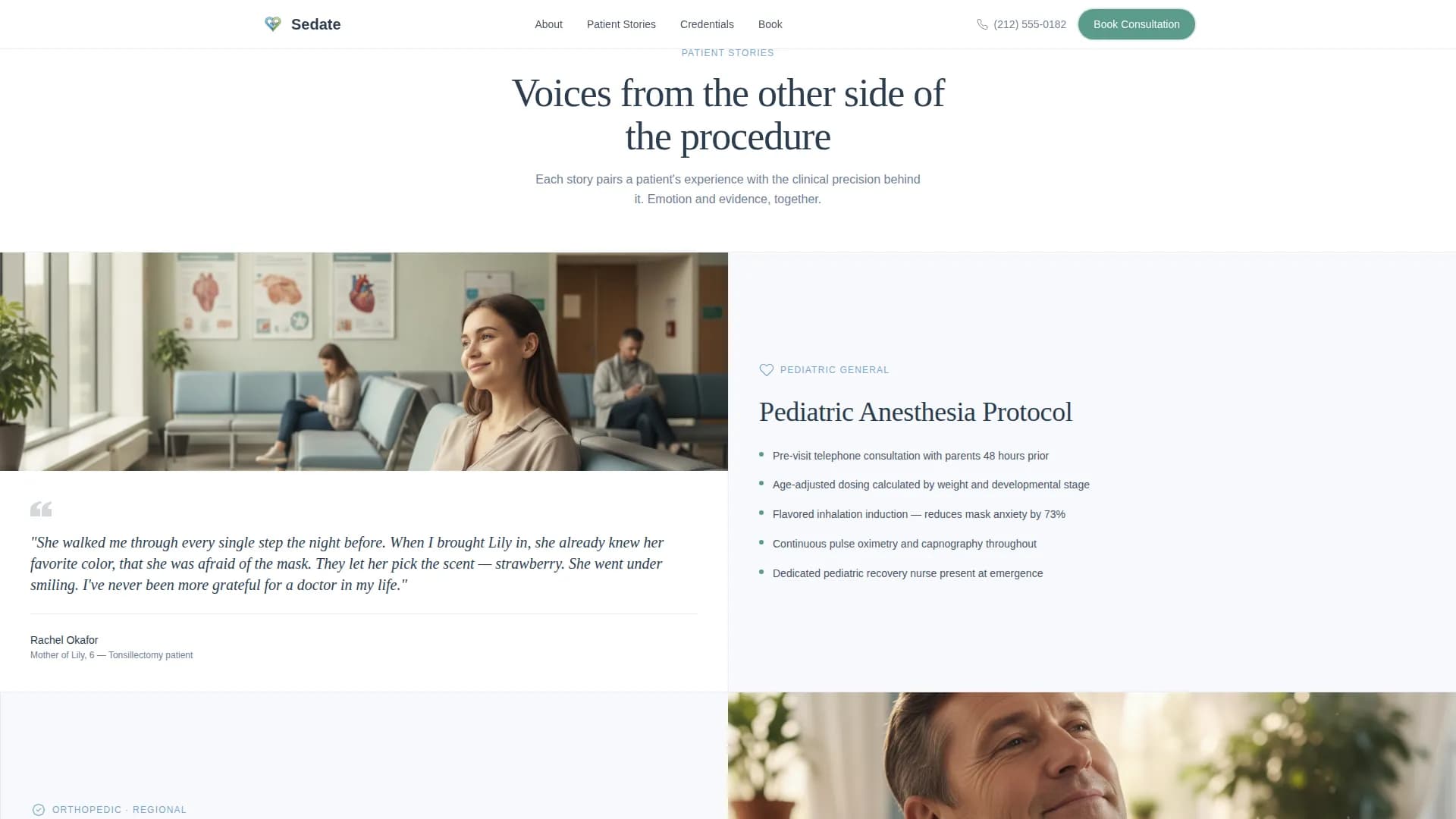 Anesthesiologist Appointment Booking Website Template