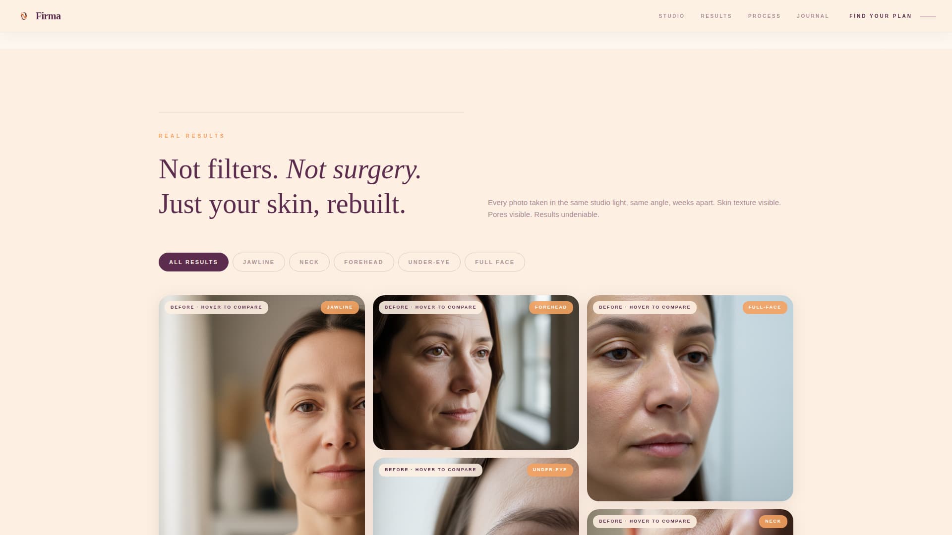 Specialty Beauty Treatments Specialist Booking Website Template