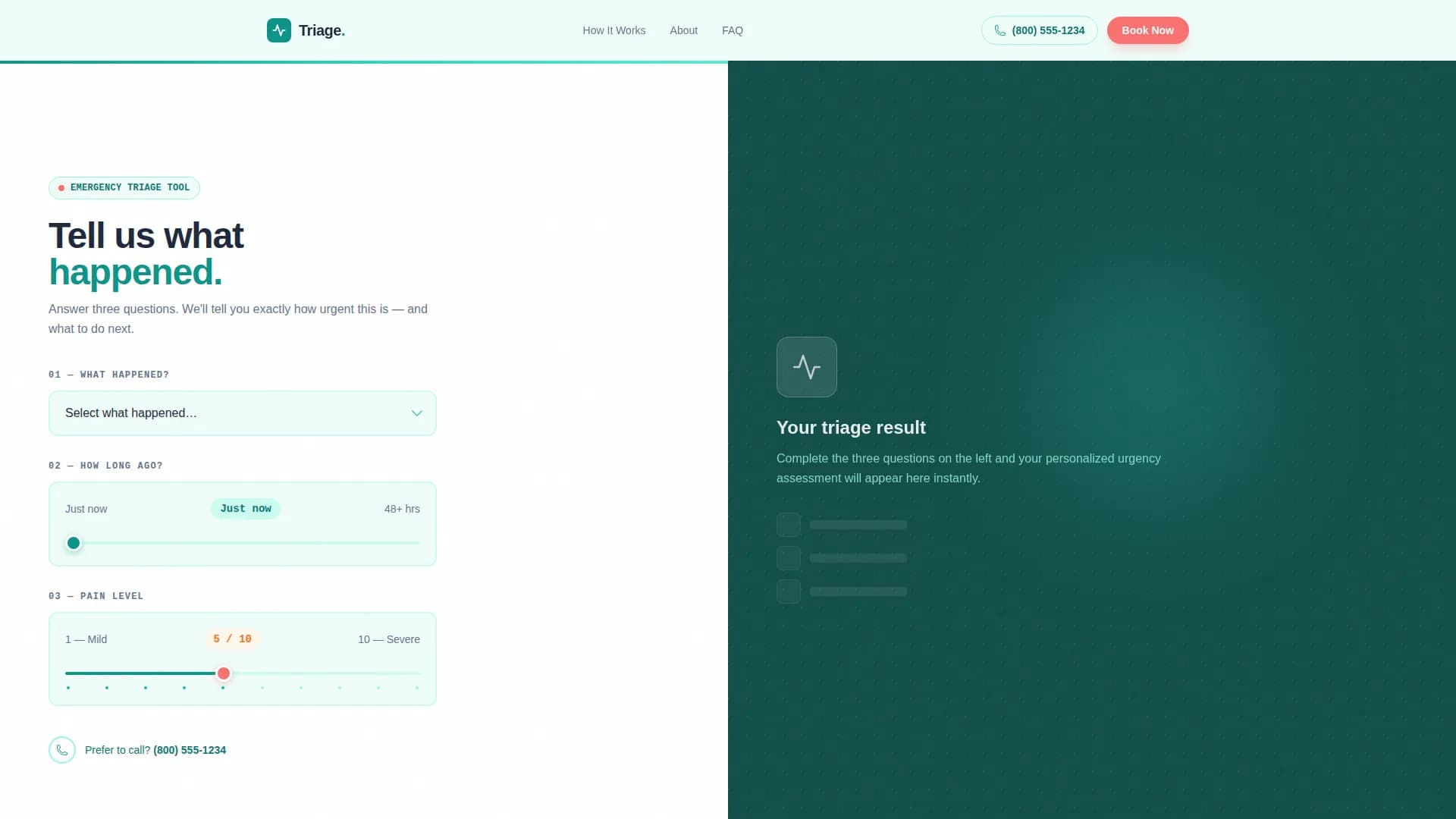 Local Emergency Dentist Appointment Booking Website Template