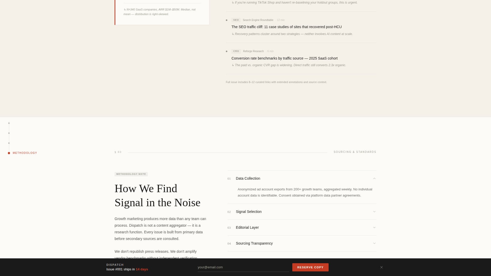 Dispatch - Authoritative Growthmarketing Landing Page Template