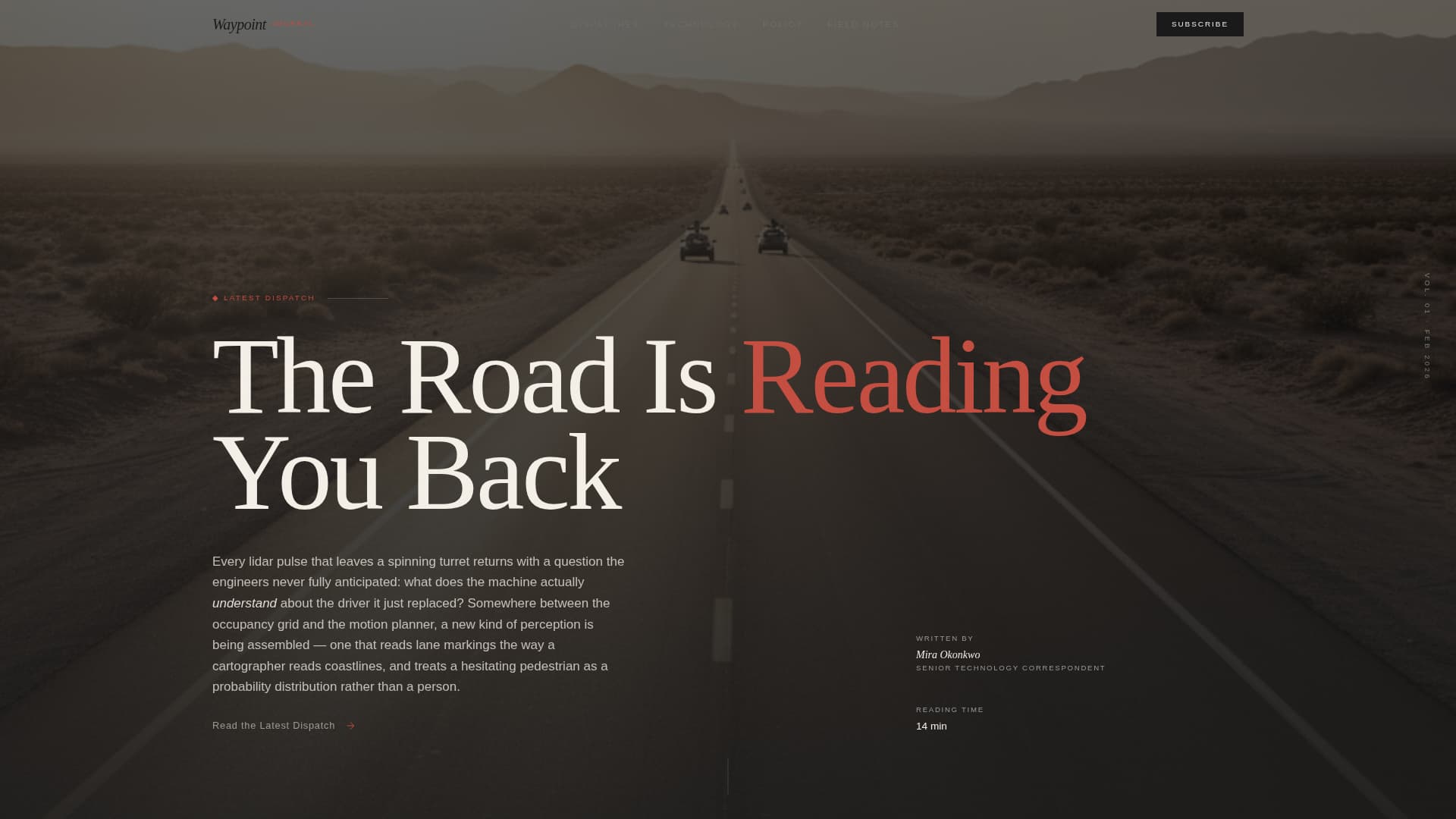 Auto & Mobility Blog Portfolio & Case Study Website Template