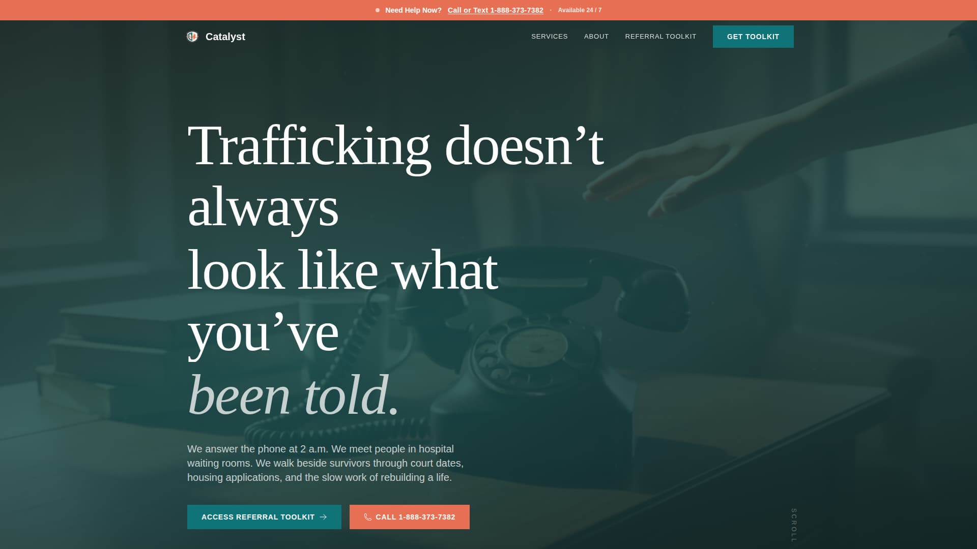 Catalyst - Powerful Nonprofit Landing Page Template
