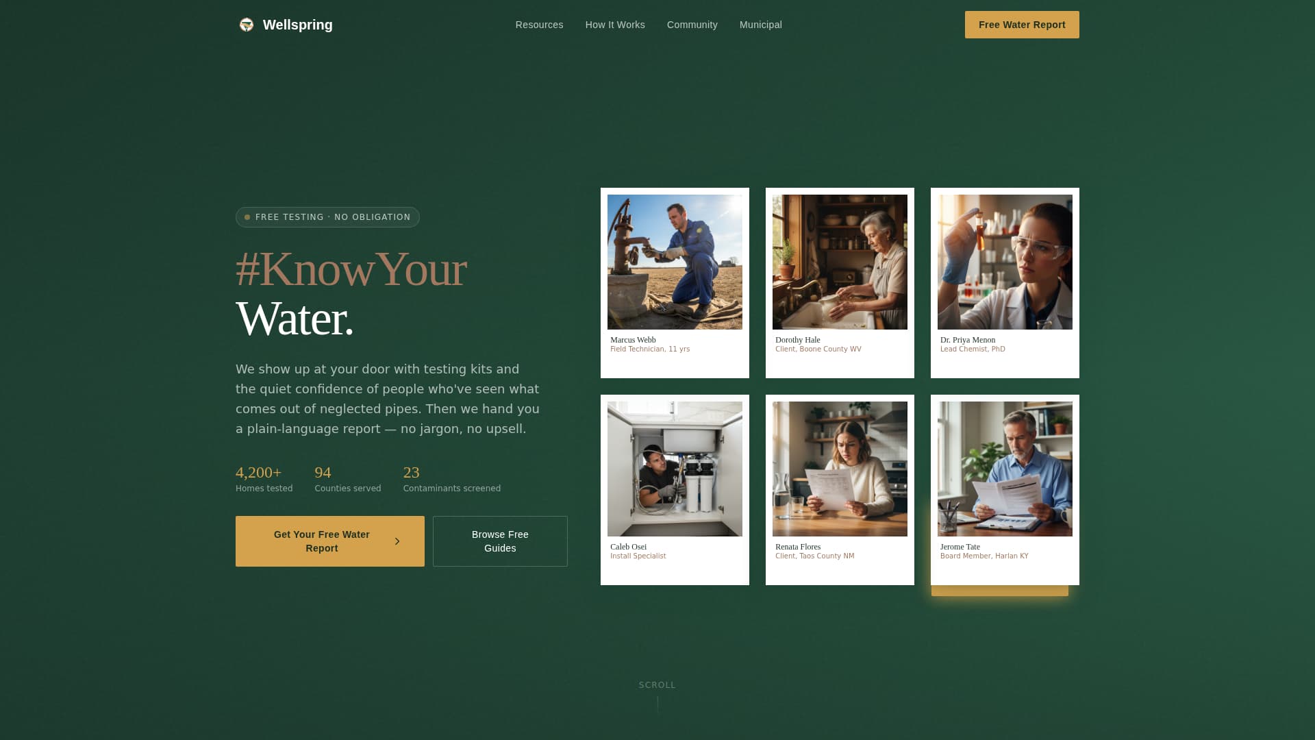 Expert Clean Water Nonprofit Professional Website Template