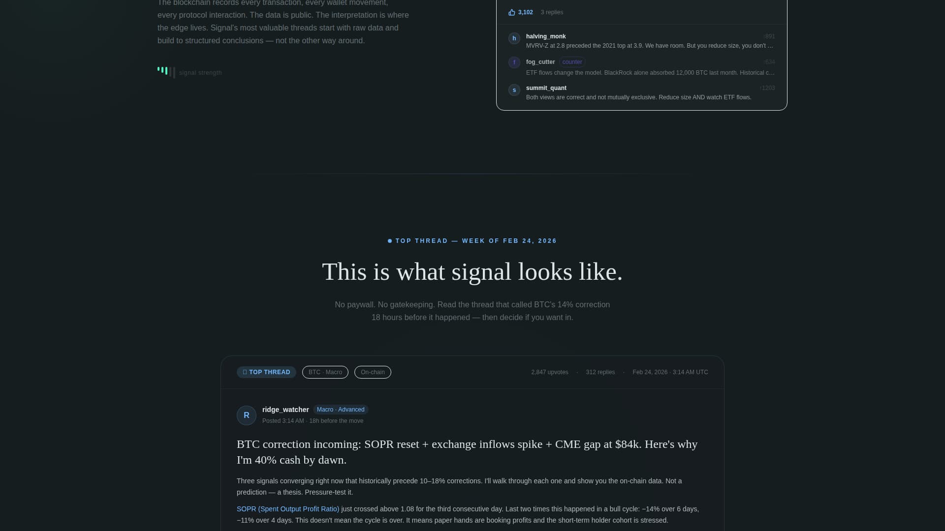 Signal - Powerful Cryptotraders Landing Page Template