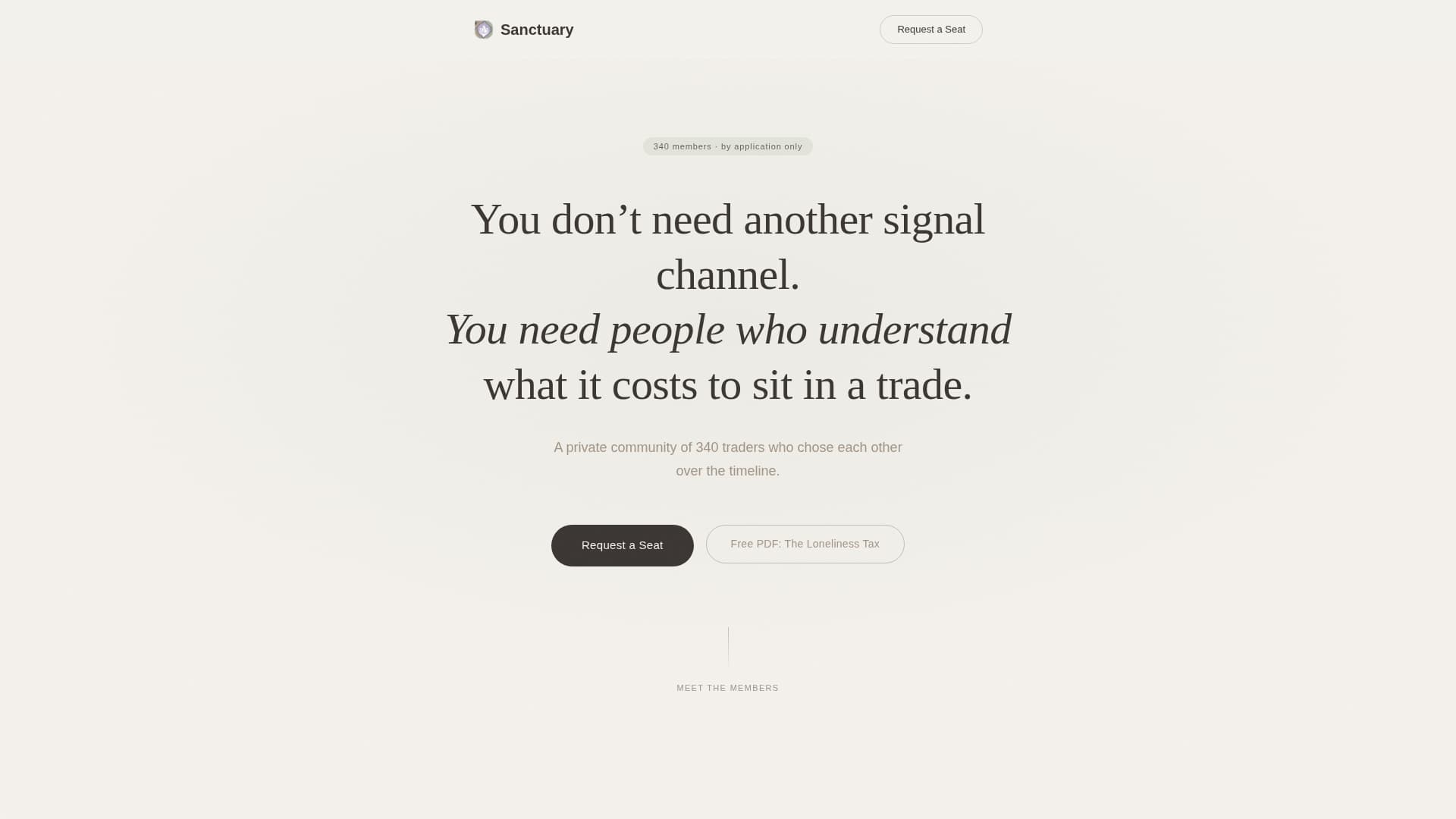 Sanctuary - Healing Crypto Landing Page Template