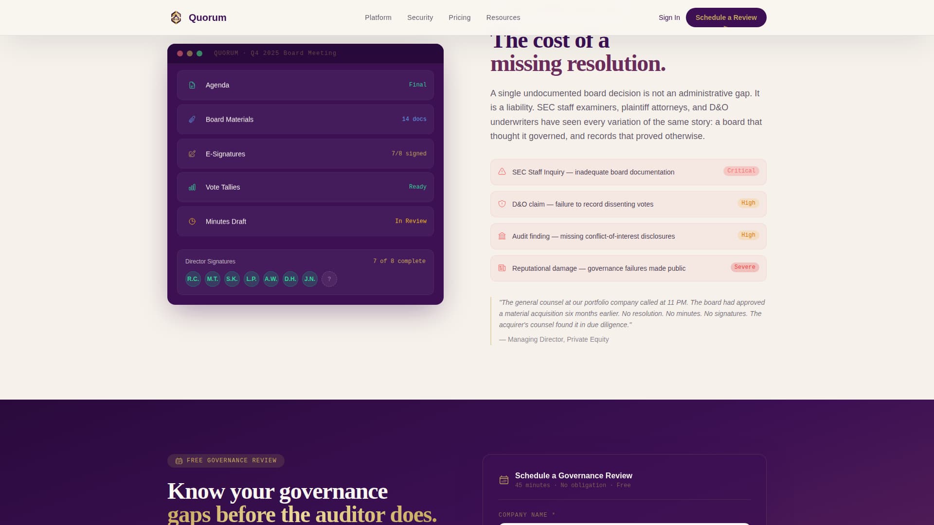 LegalTech & Compliance Software Booking Website Template