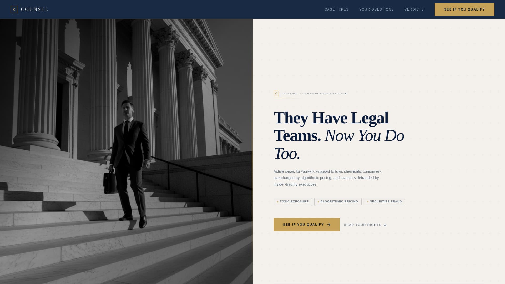 Personal Injury & Litigation FAQ Website Template