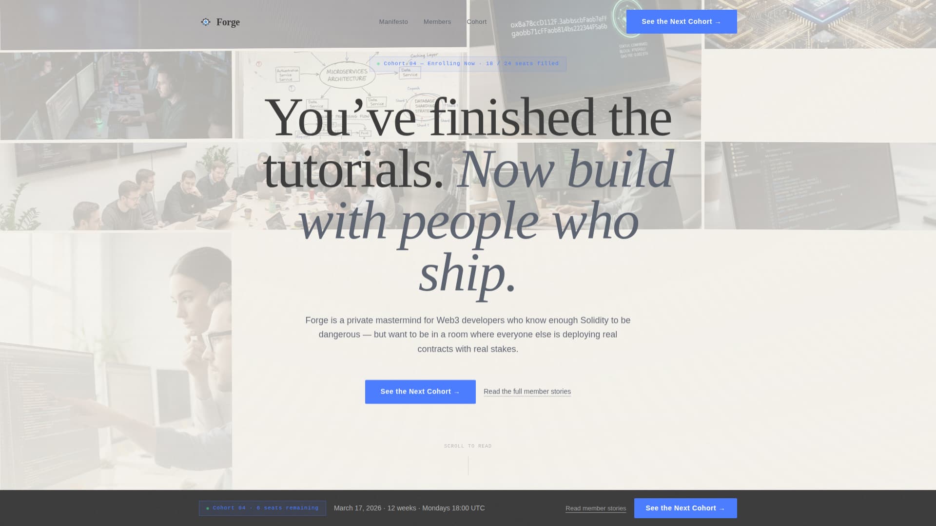 Web3 Developers Community Blog Website Template