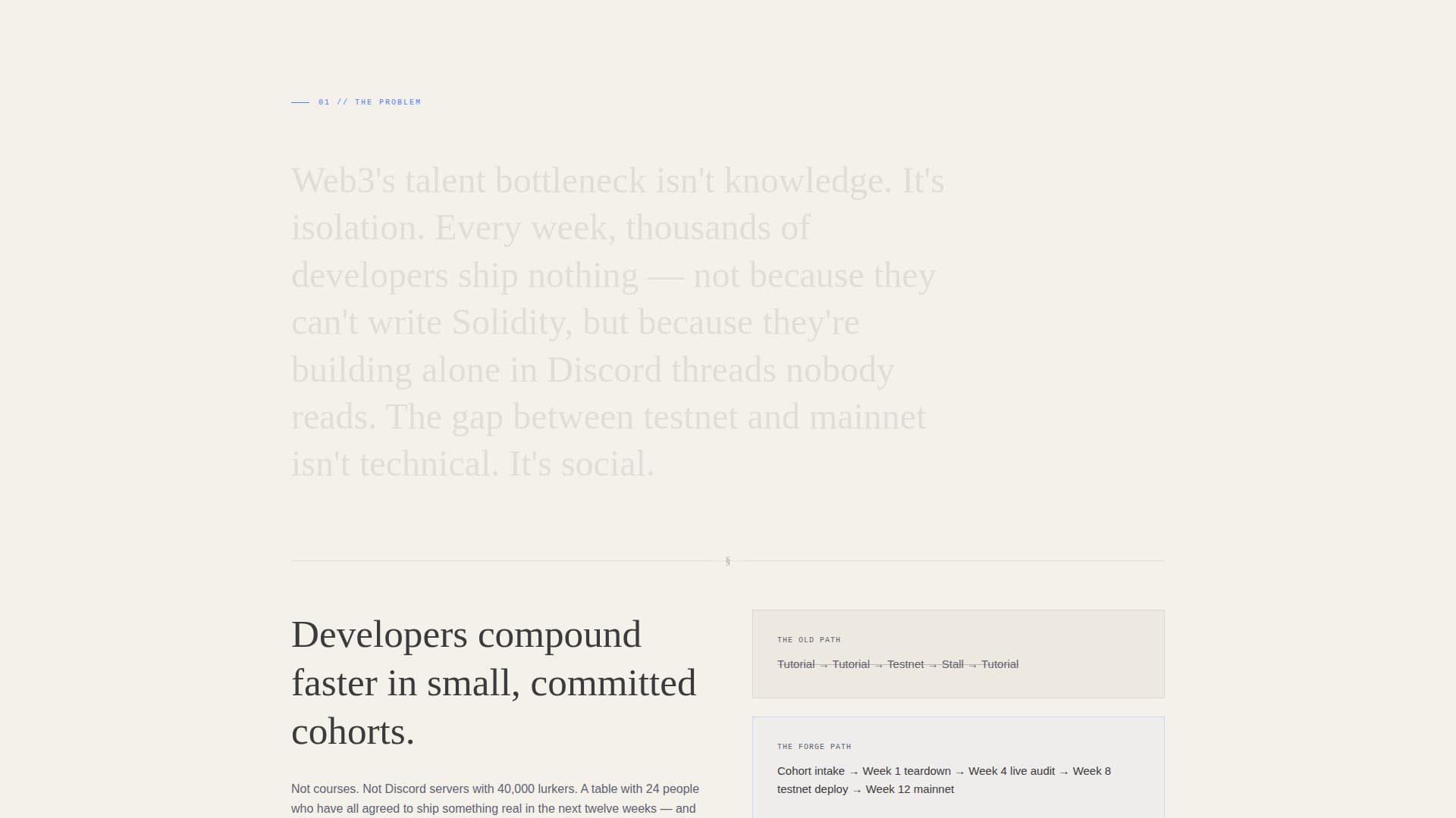Web3 Developers Community Blog Website Template