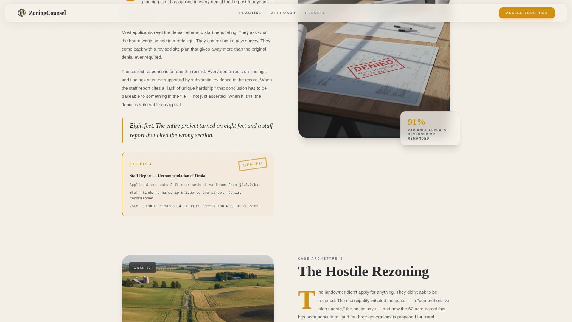 Plat - Authoritative Zoning Landing Page Template