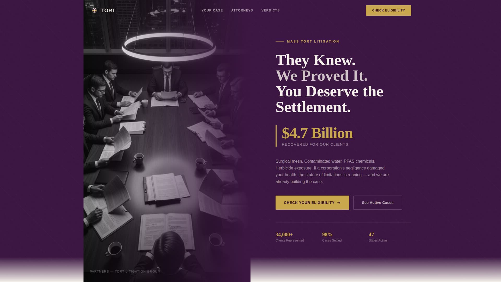 Personal Injury & Litigation Blog Website Template
