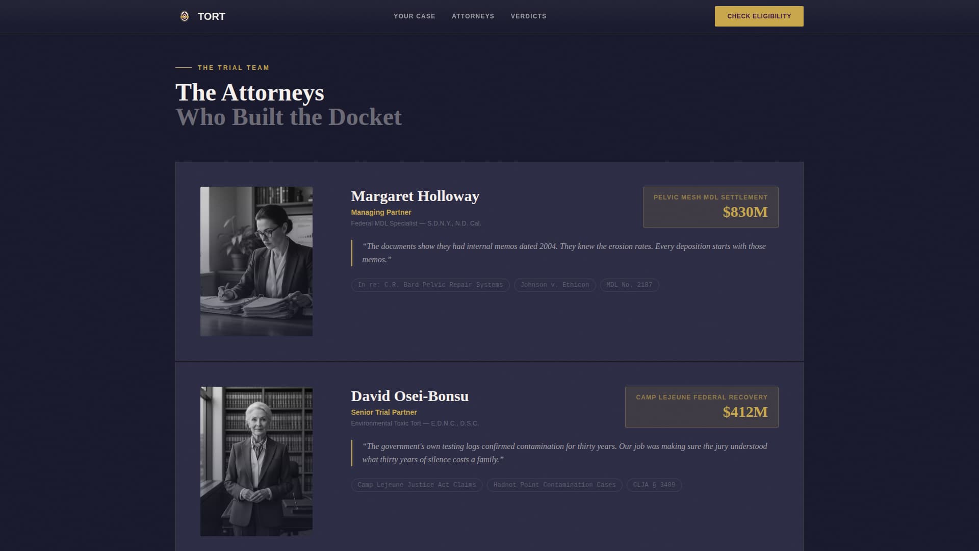 Personal Injury & Litigation Blog Website Template