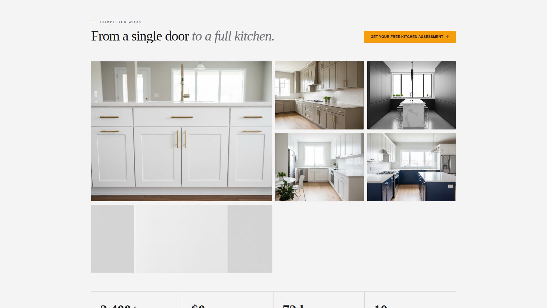 Recoat - Precision Cabinet Refinishing Landing Page Template