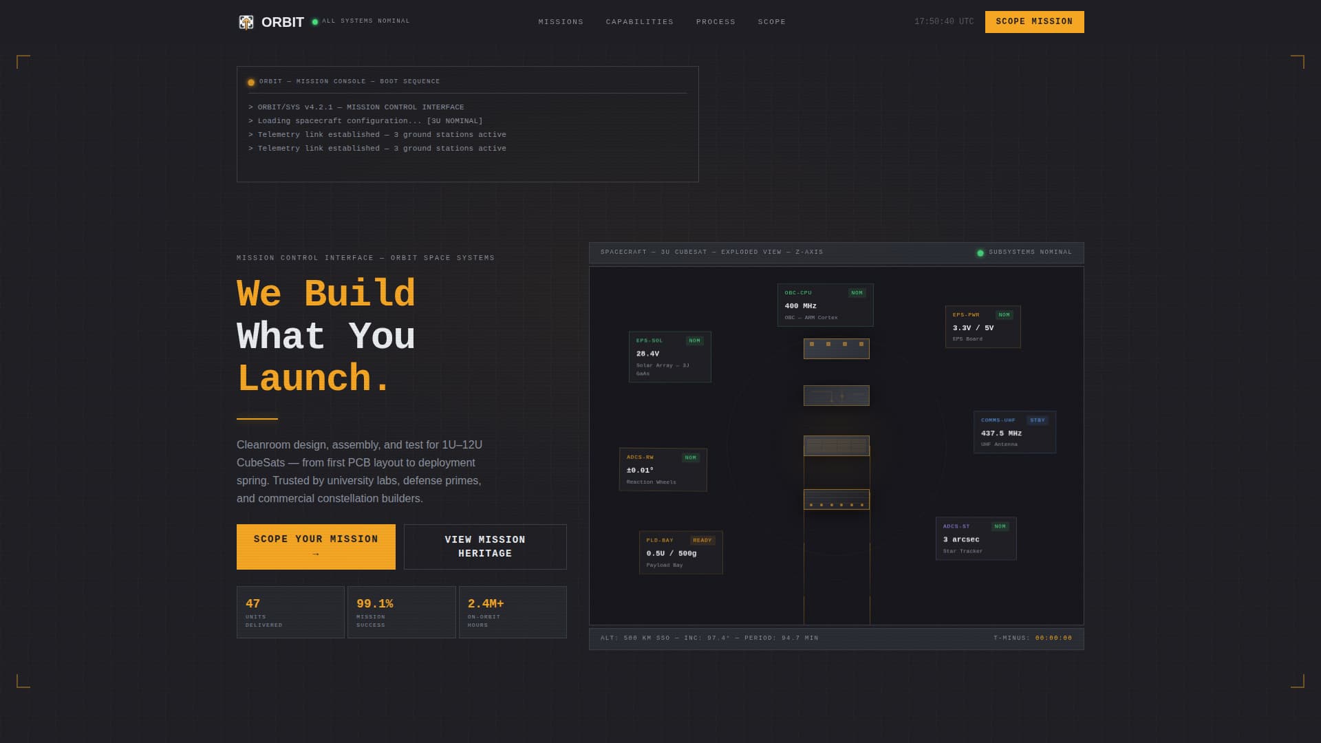 Complete Space & Advanced Aerospace Professional Website Template