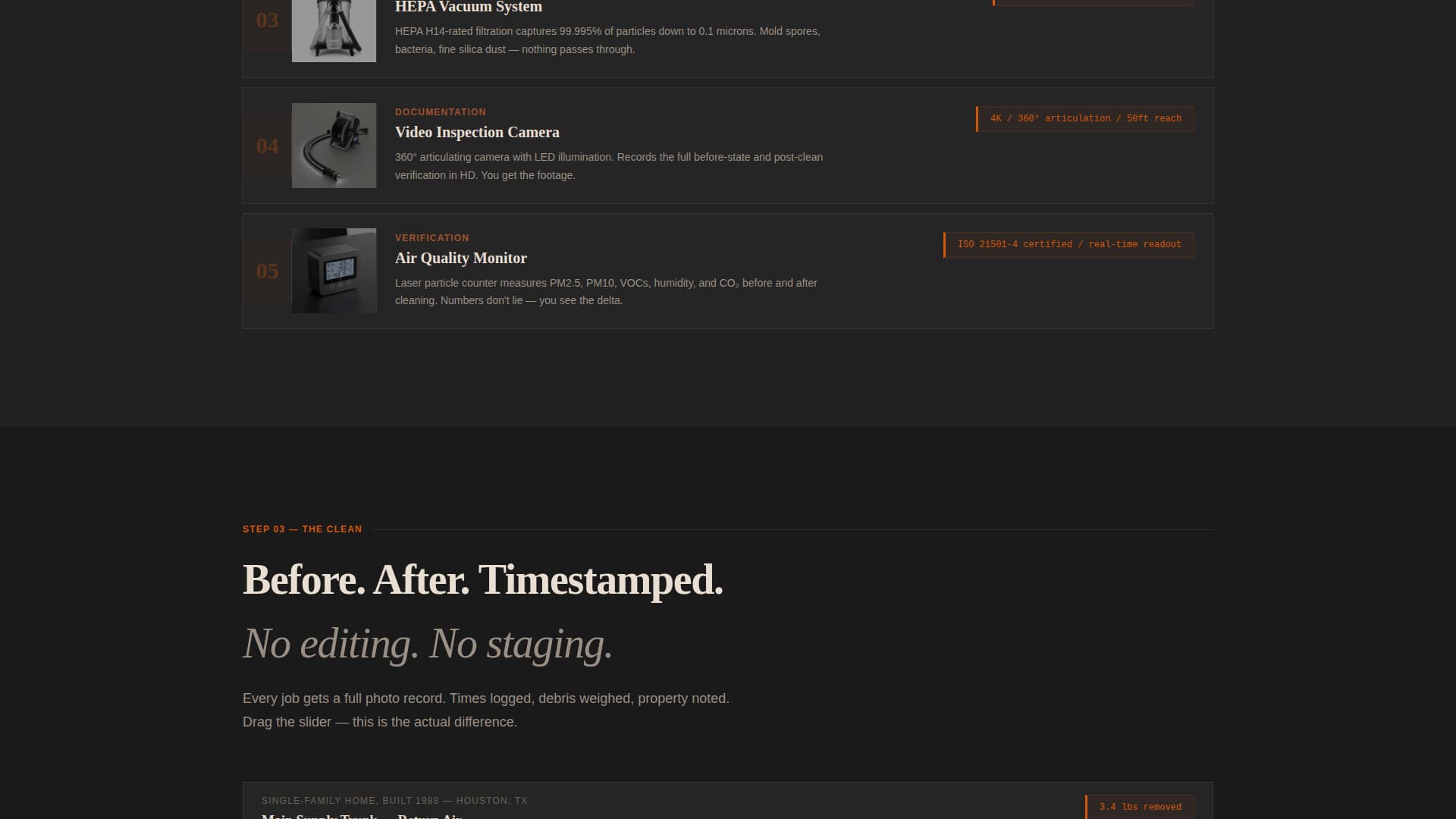 Professional Duct Cleaning Service Website Template