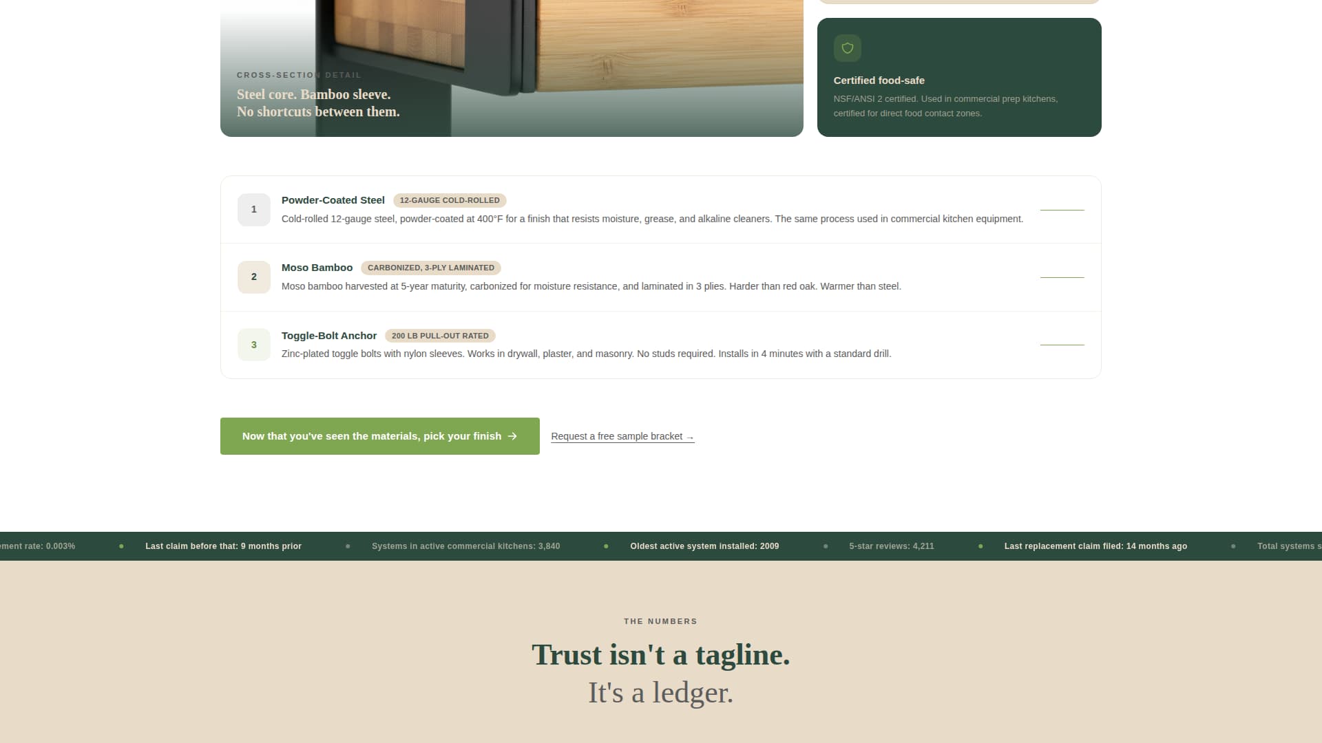 Kitchen Renovation Reviews & Social Proof Website Template