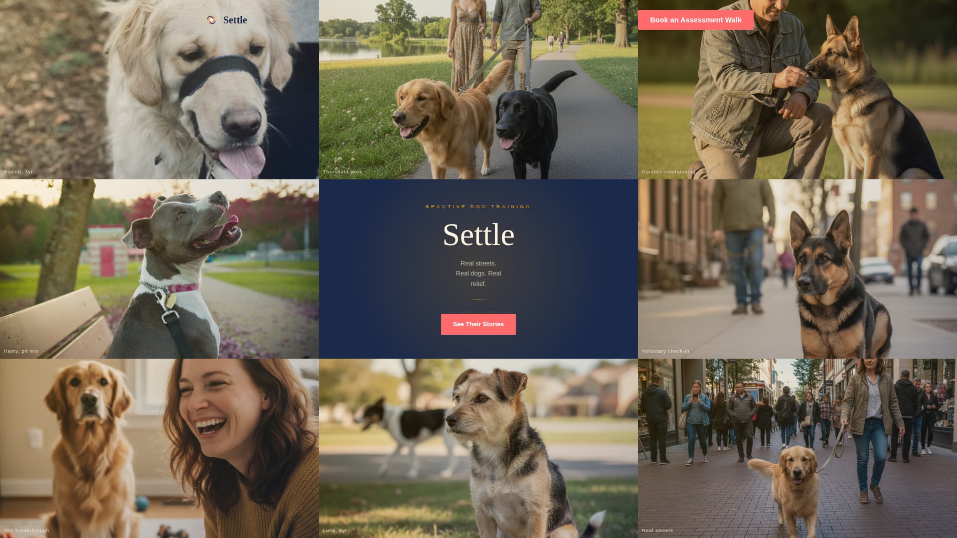 Specialist Pet Training & Behavior Appointment Booking Website Template