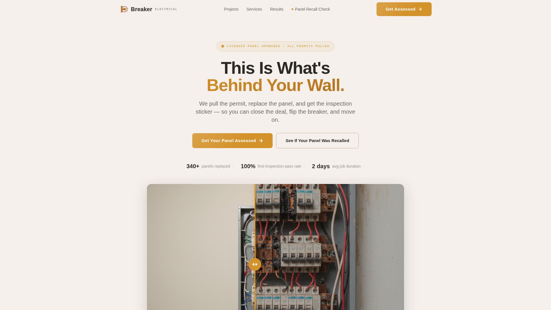Electrical Professional Website Template