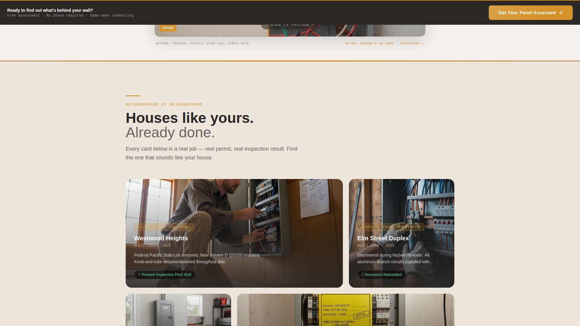 Electrical Professional Website Template