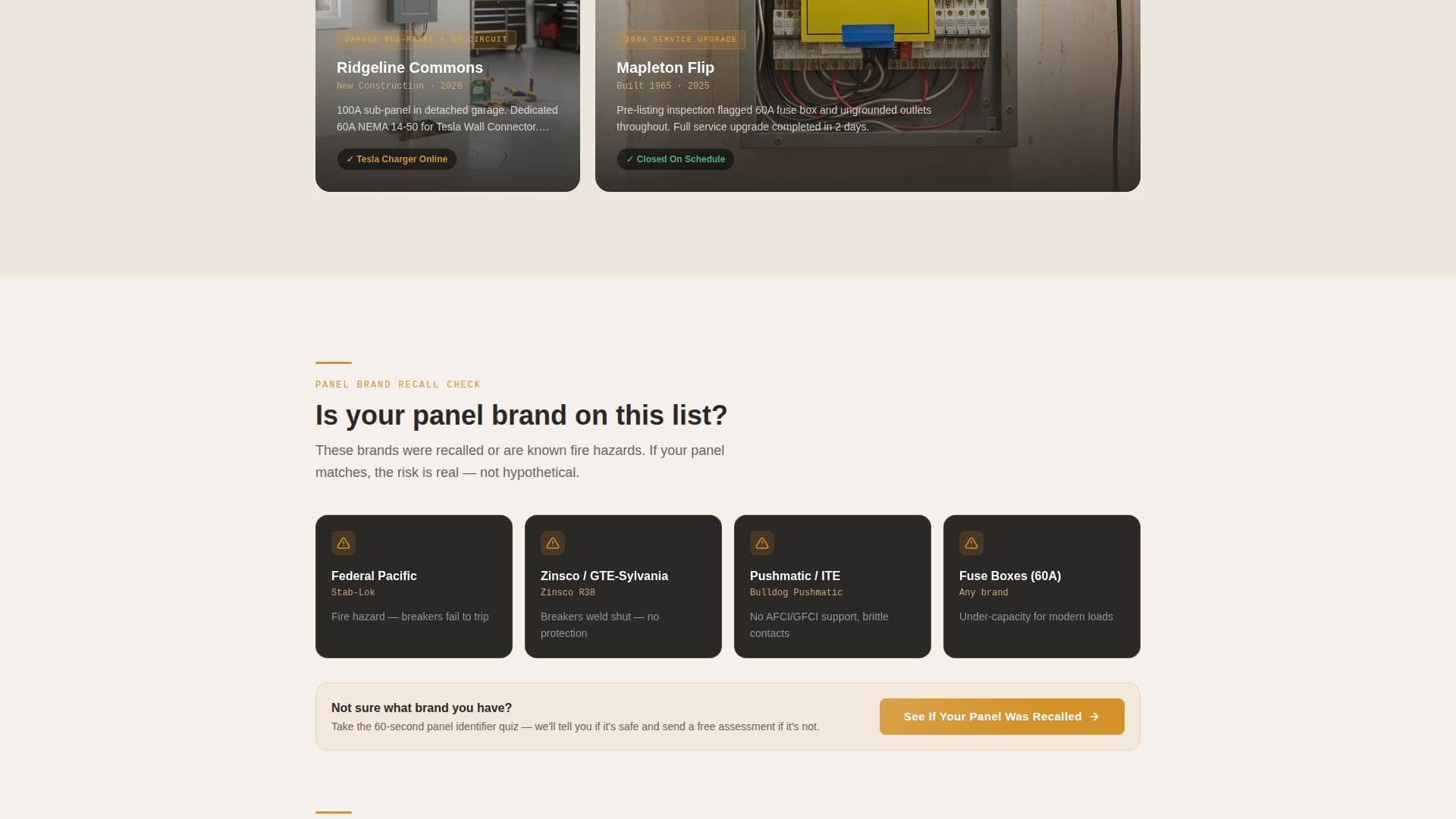 Electrical Professional Website Template