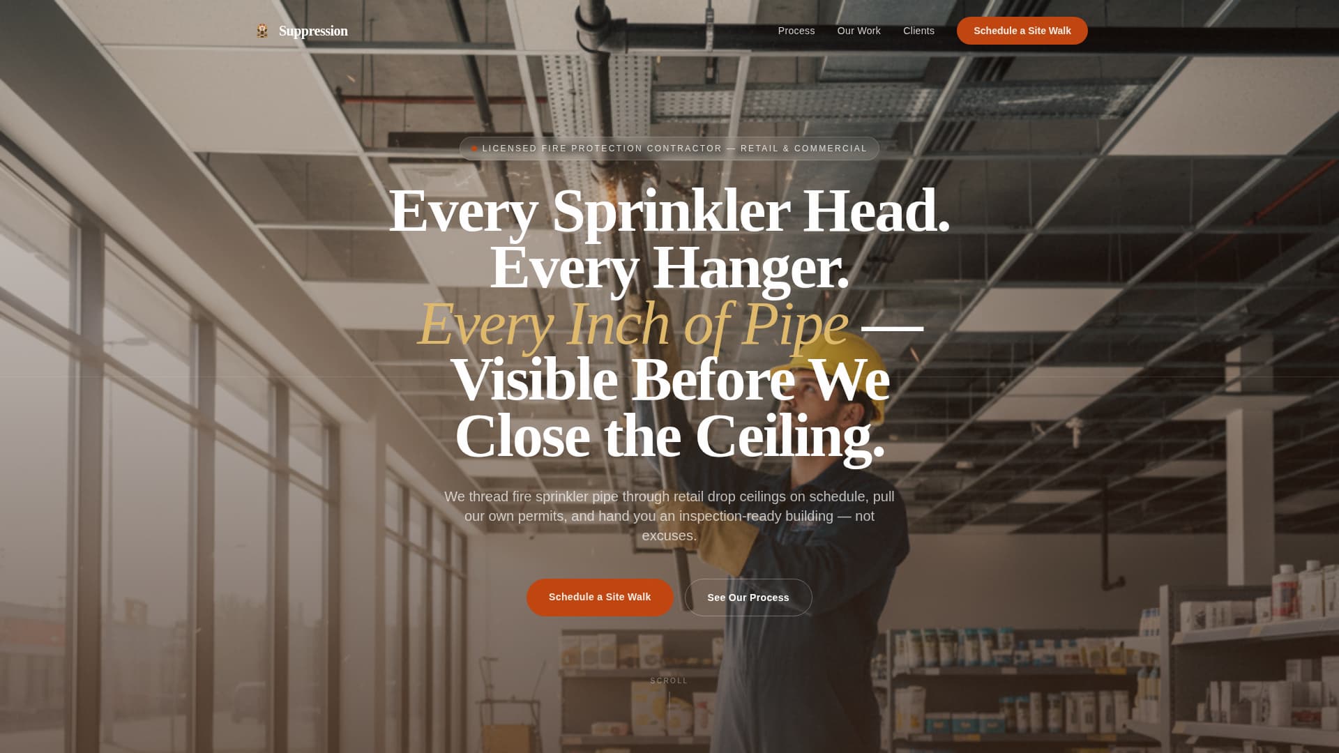 Complete Retail Store Construction Professional Website Template