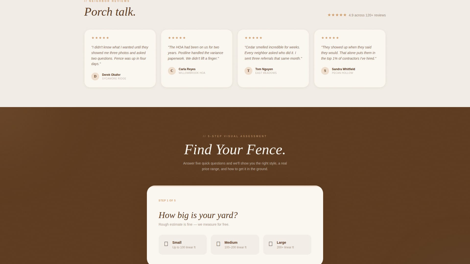 Postline - Trusted Woodfence Landing Page Template