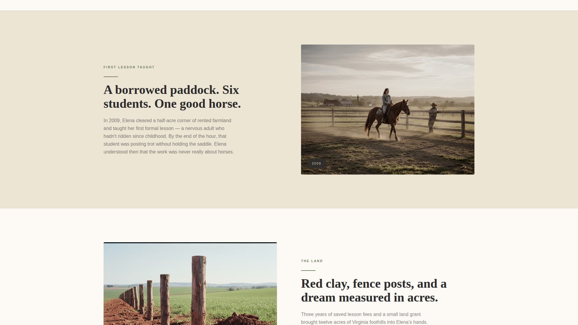 Horse Booking Website Template