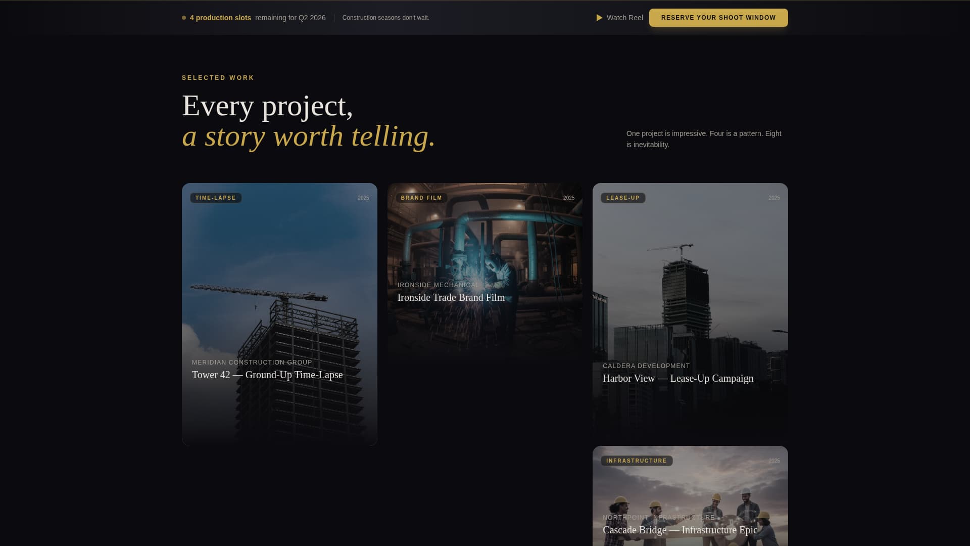Construction Marketing & Agency Complete Pre-Launch Website Template
