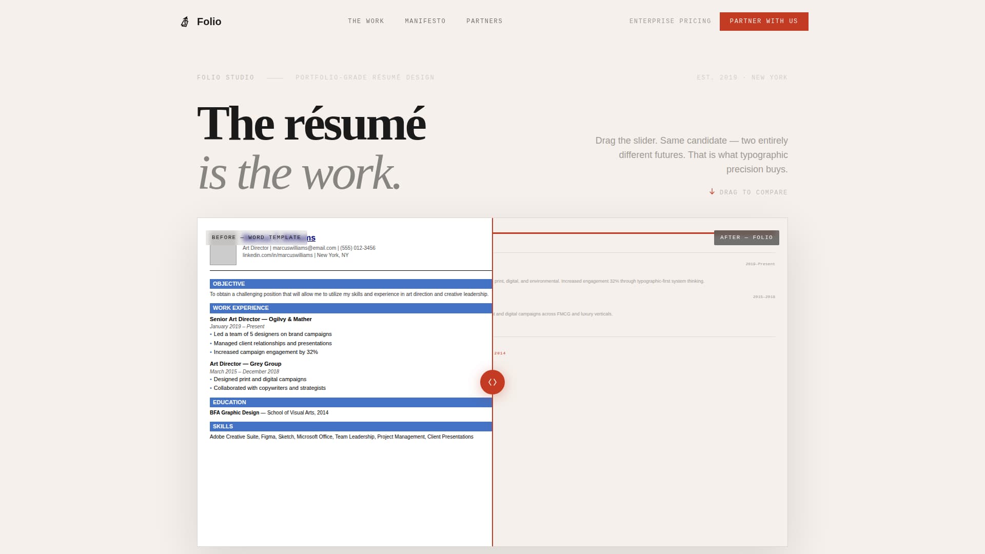 Creative Professional Career Blog Website Template