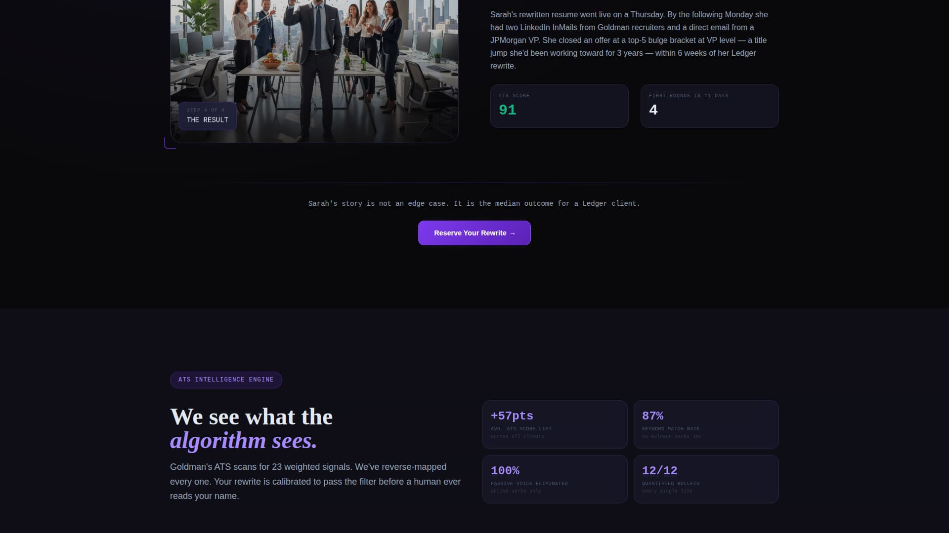 Financial Analyst Profile Pre-Launch Website Template