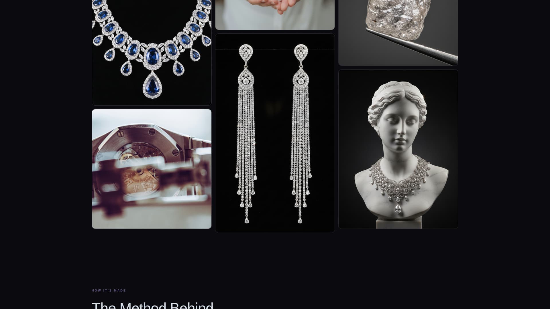 Facet - Cinematic Jeweler Landing Page Template
