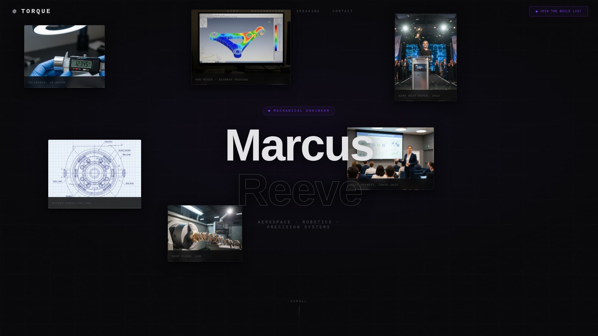 Mechanical Engineer Profile Specialist Pre-Launch Website Template