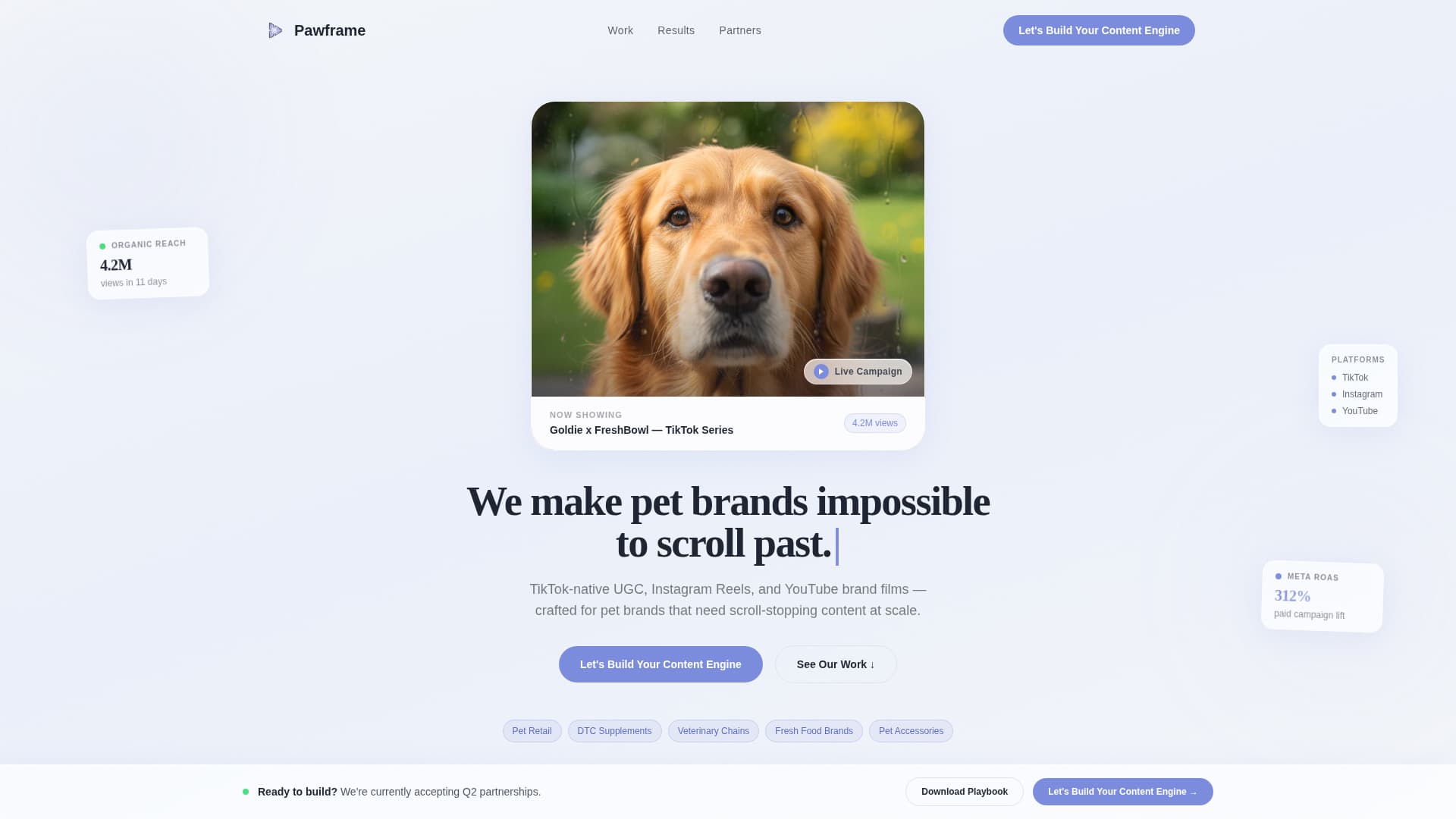 Pet Care Marketing & Agency Complete Portfolio Website Template