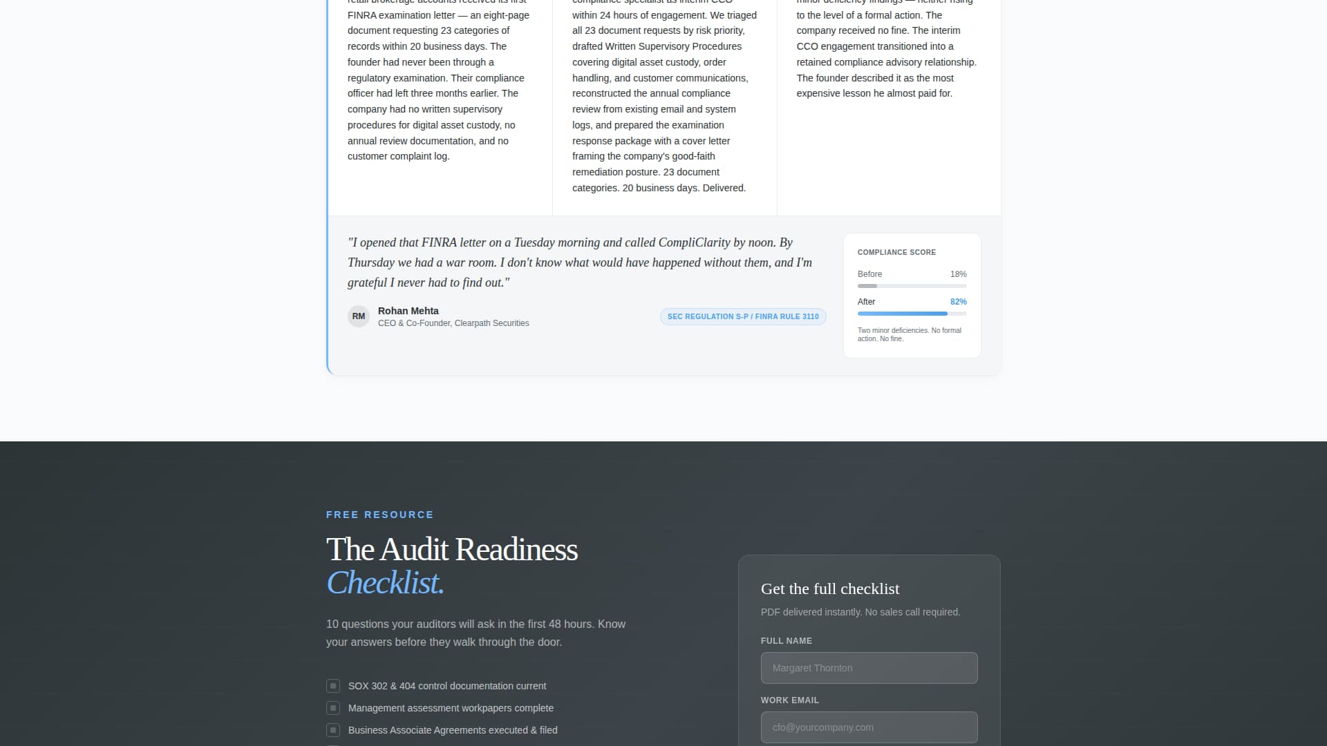 Comply — Verified Governance Landing Page Template