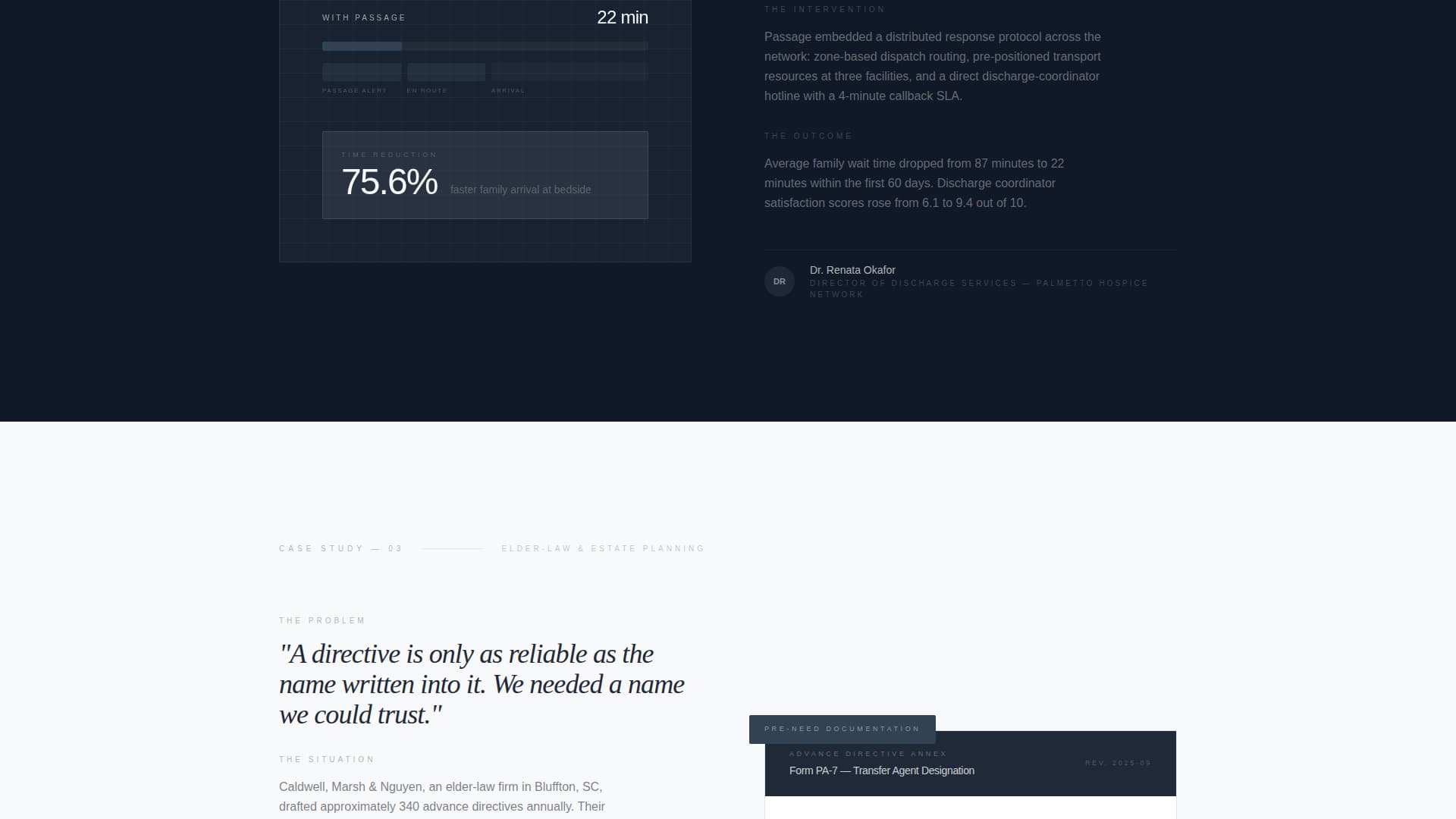 Sanctuary — Compassionate Funeral Services Landing Page Template