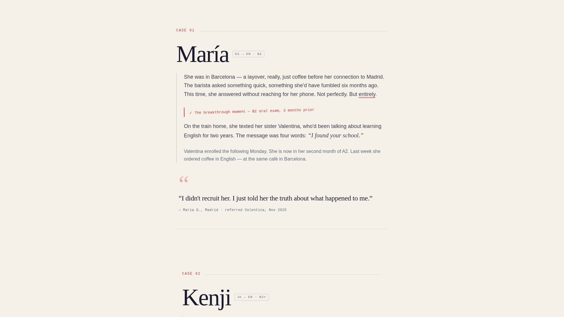 Specialist Language School Marketing Professional Website Template