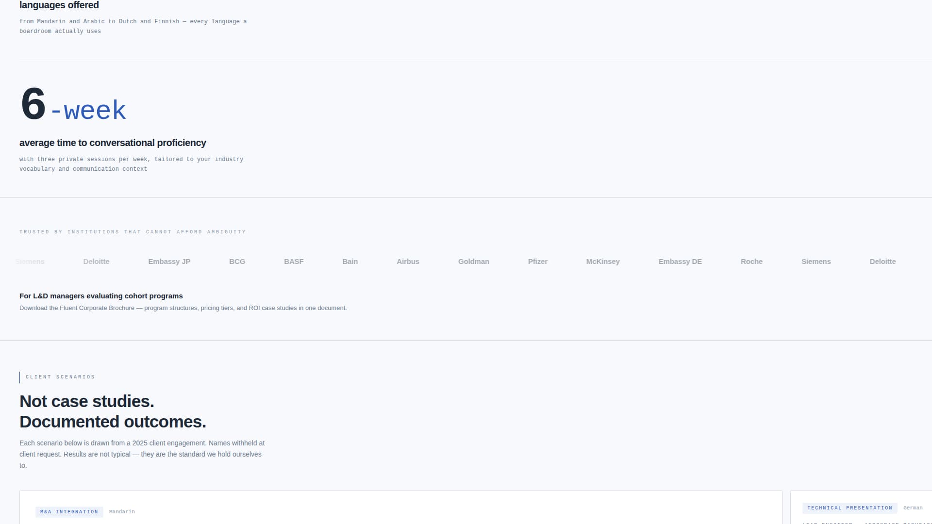 Language School Marketing Pricing & Packages Website Template