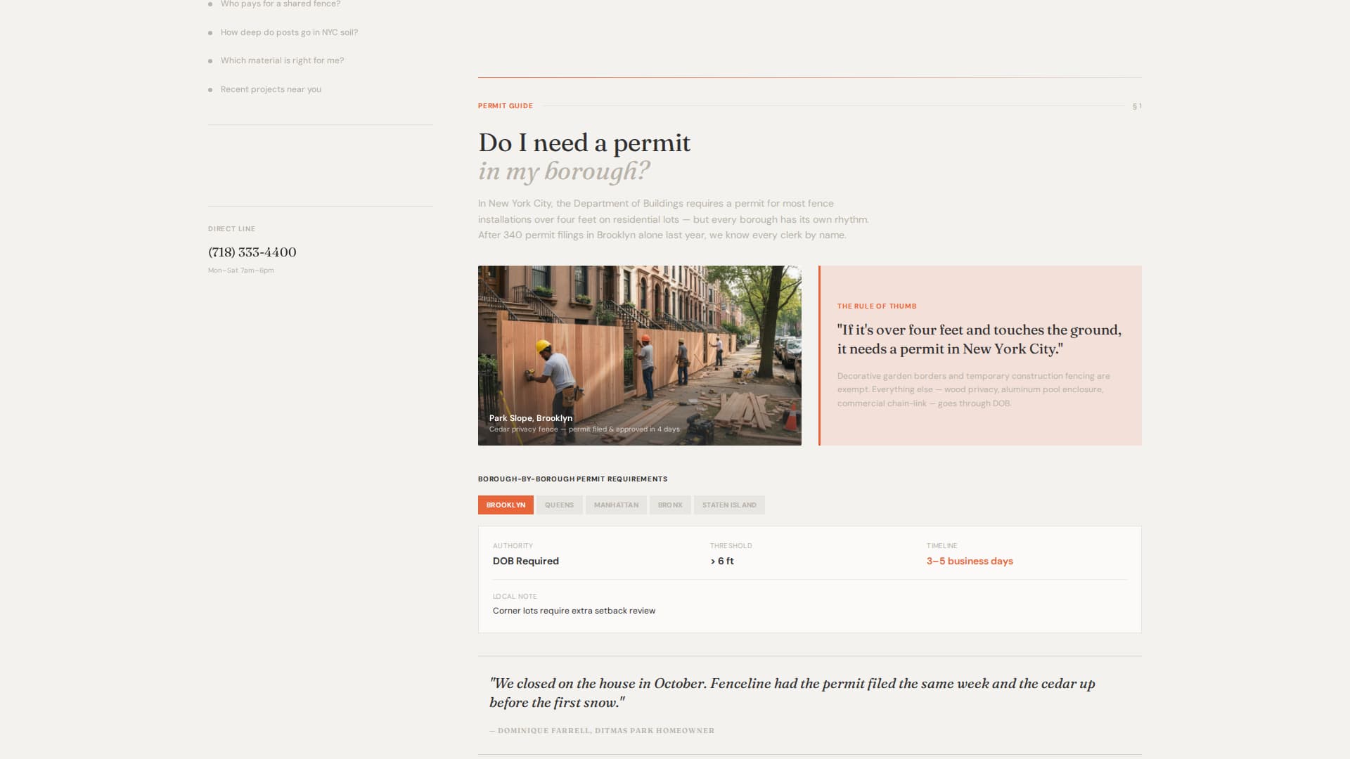 Perimeter — Expert Fence Installation Landing Page Template
