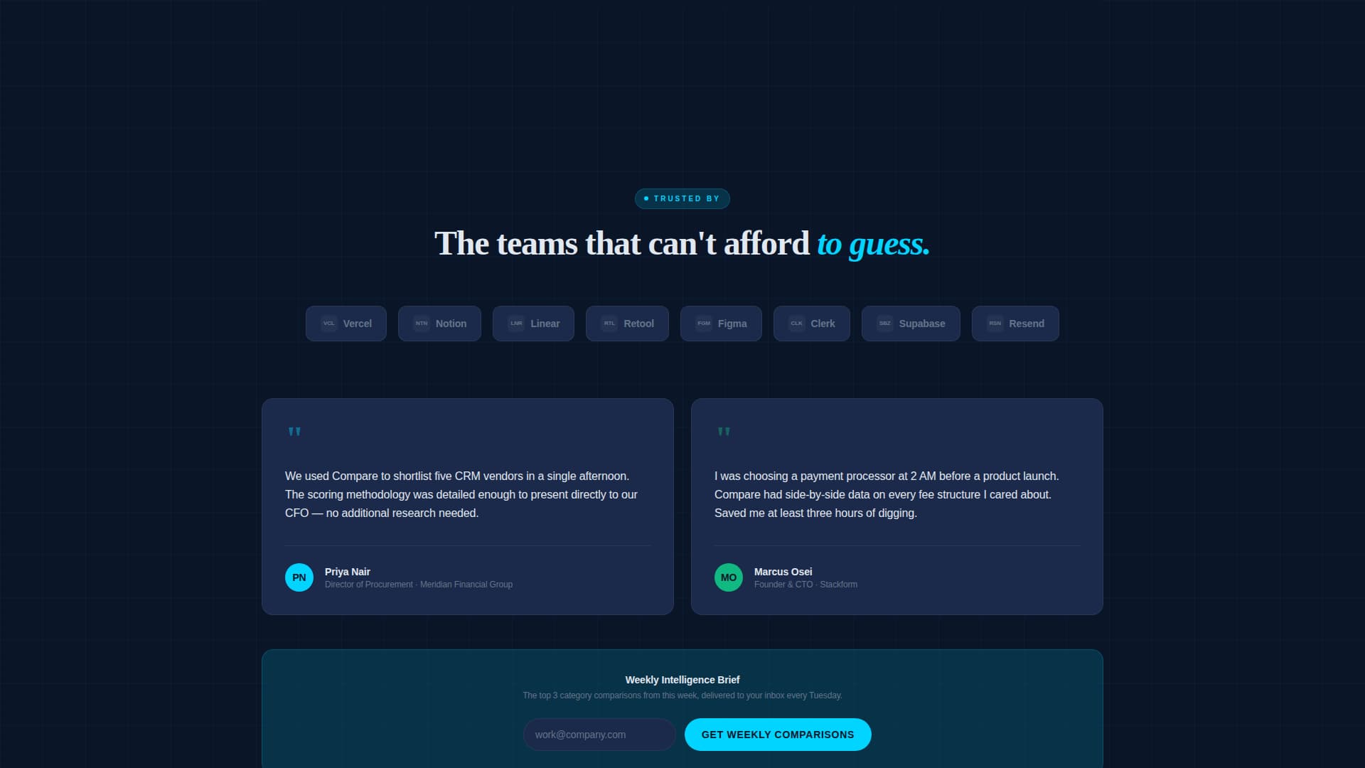 Consumer App & Platform Pricing Website Template