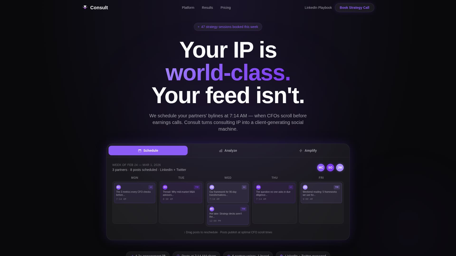 Specialist Consulting Firm Software Appointment Booking Website Template