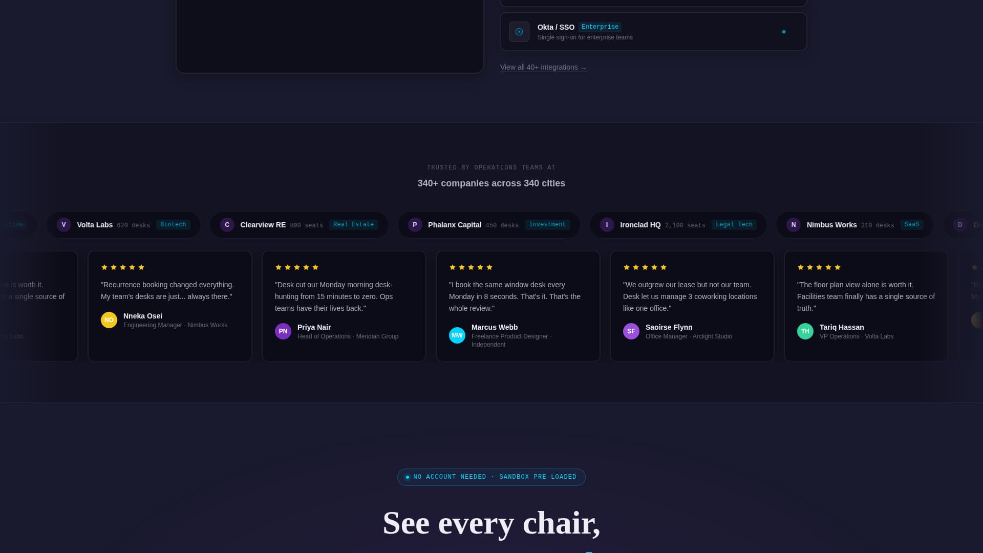 Coworking Digital Presence Appointment Booking Website Template