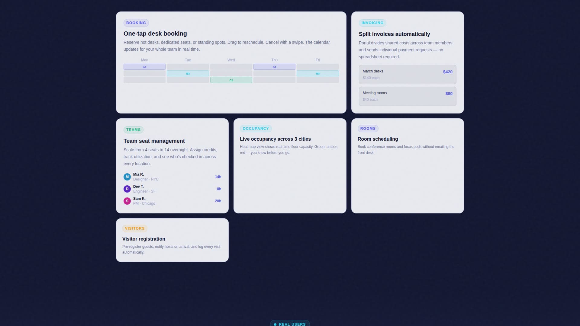 Coworking Digital Presence Cost Estimator Website Template