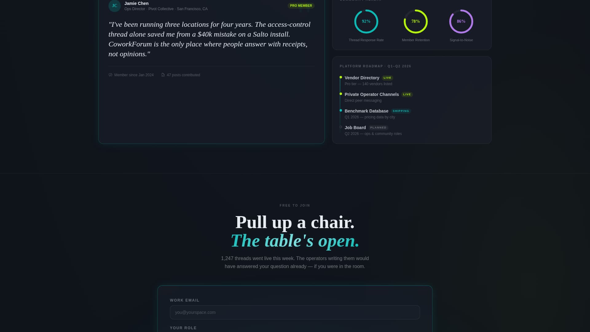 Coworking Digital Presence Professional Website Template