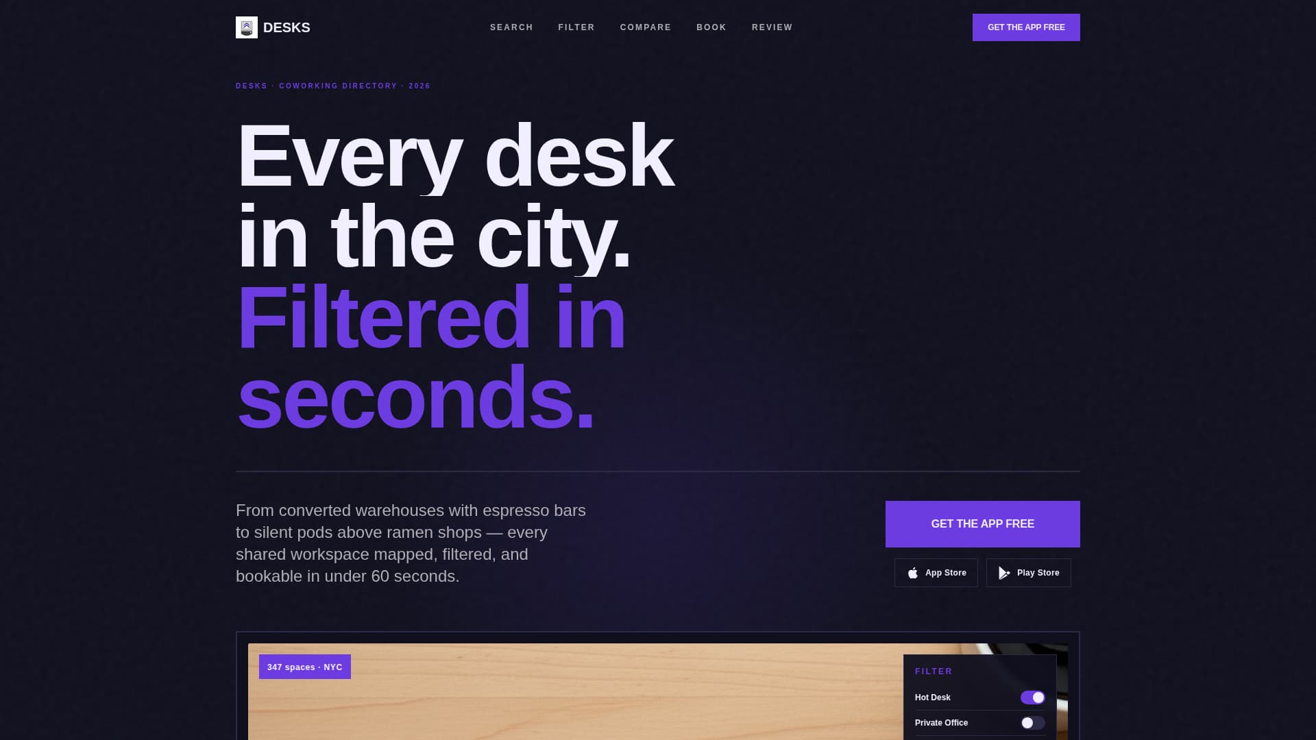 Coworking Digital Presence Provider Directory Website Template