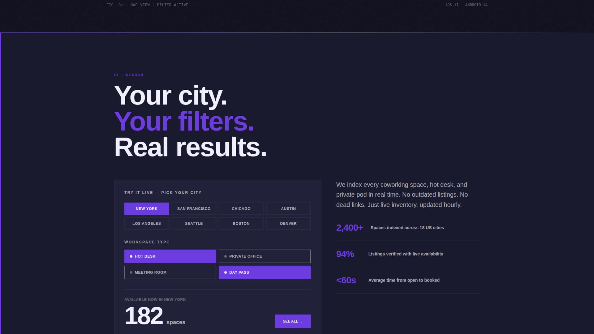 Coworking Digital Presence Provider Directory Website Template